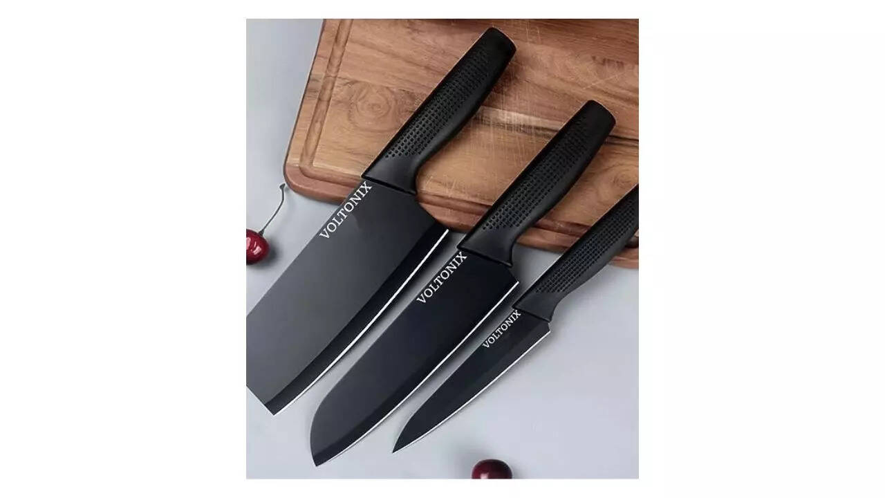 JINI COLLECTION Stainless Steel 3 Pieces Professional Kitchen Knife Set
