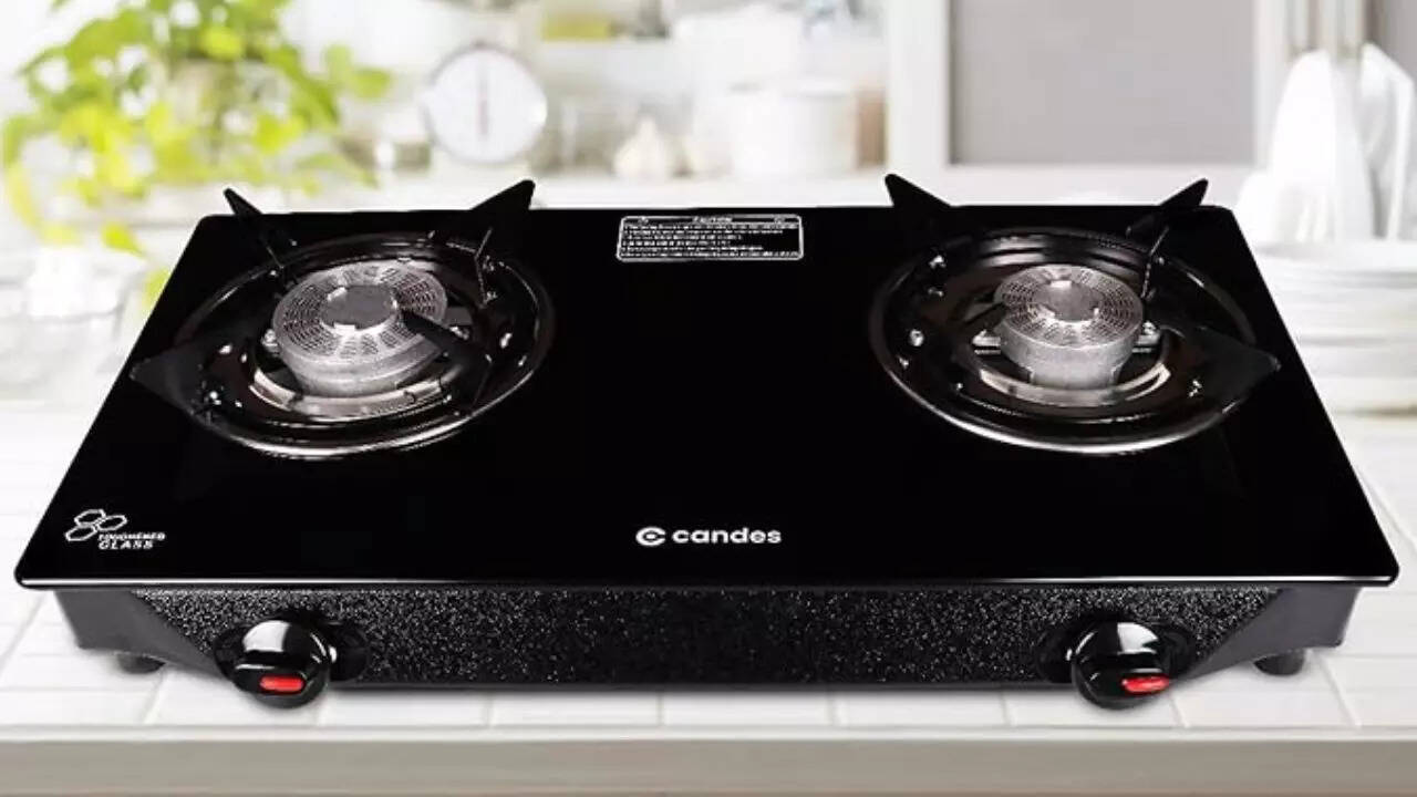 Candes Toughened Glass 2 Burner Gas Stove