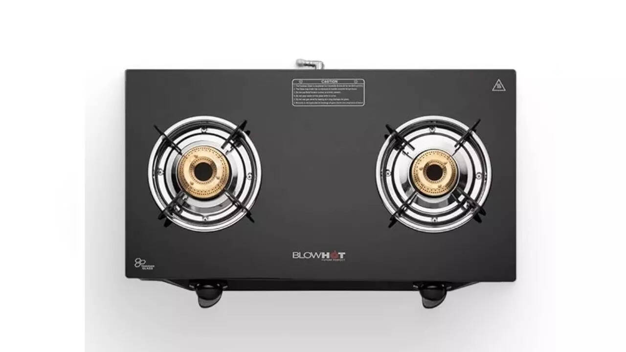 BLOWHOT Ruby 2 Burners Gas Stove Manual Ignition Heavy Brass Burners