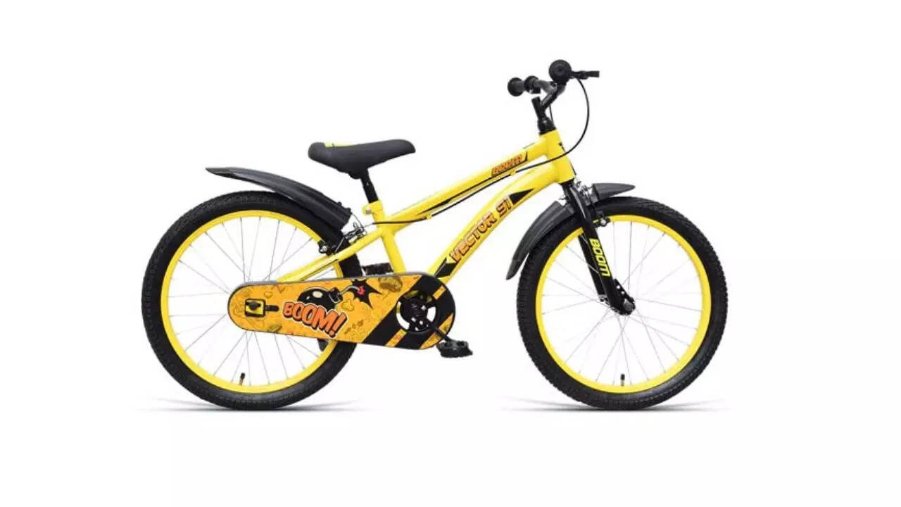 VECTOR 91 Boom 20T Yellow Single Speed 12 Inch Frame Unisex Kids Cycle