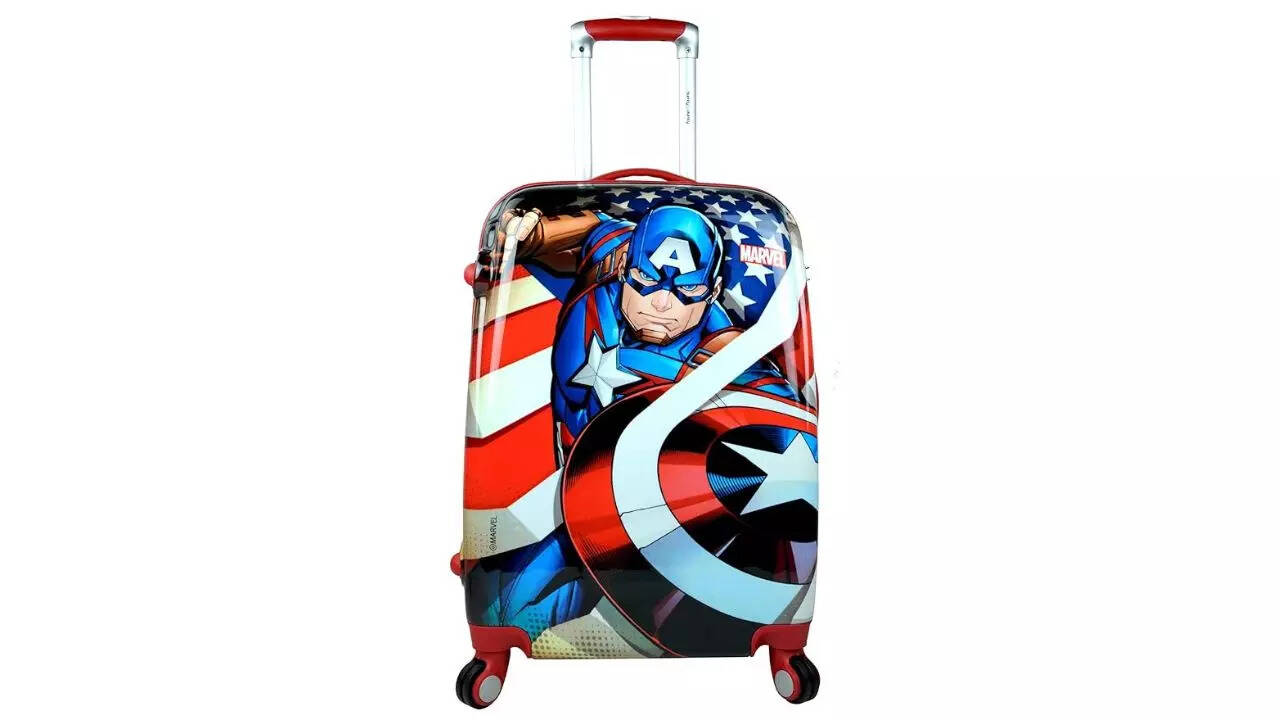HUMTY DUMTY Captain America Blue Polycarbonate 22 Inch luggage bags