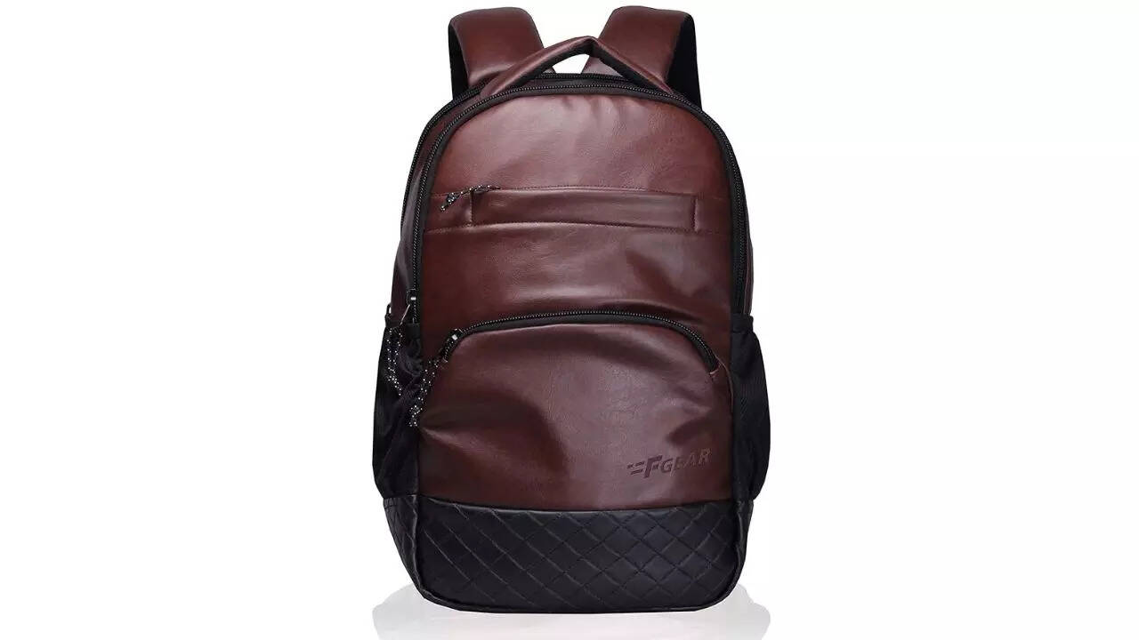 F Gear Luxur Brown 25 liter Laptop Backpack
