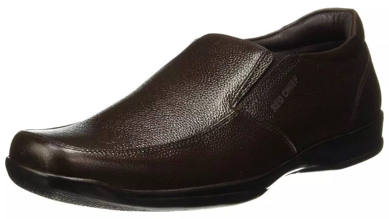 Red Chief Leather Formal Slip-on Shoes for Men