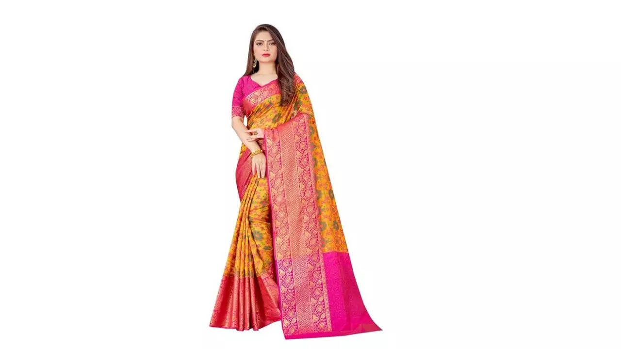 SWORNOF Women's Banarasi