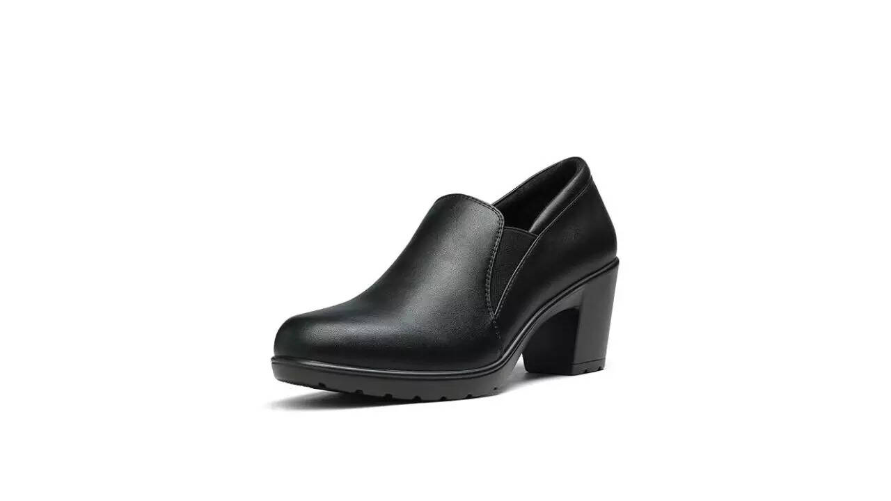 DREAM PAIRS Women’s Low Chunky Heel Round Toe Dress Pumps Shoes
