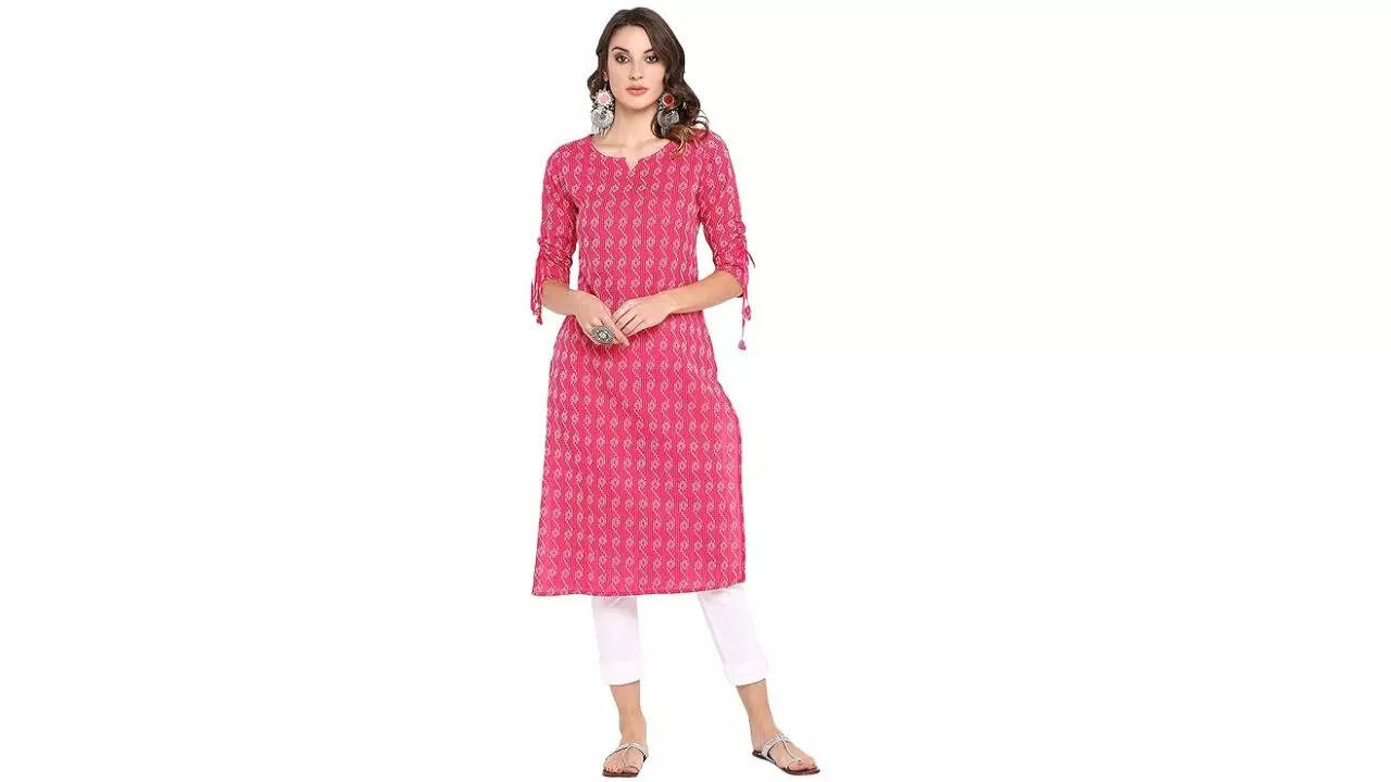 Janasya Women's Pure Cotton Straight Kurta