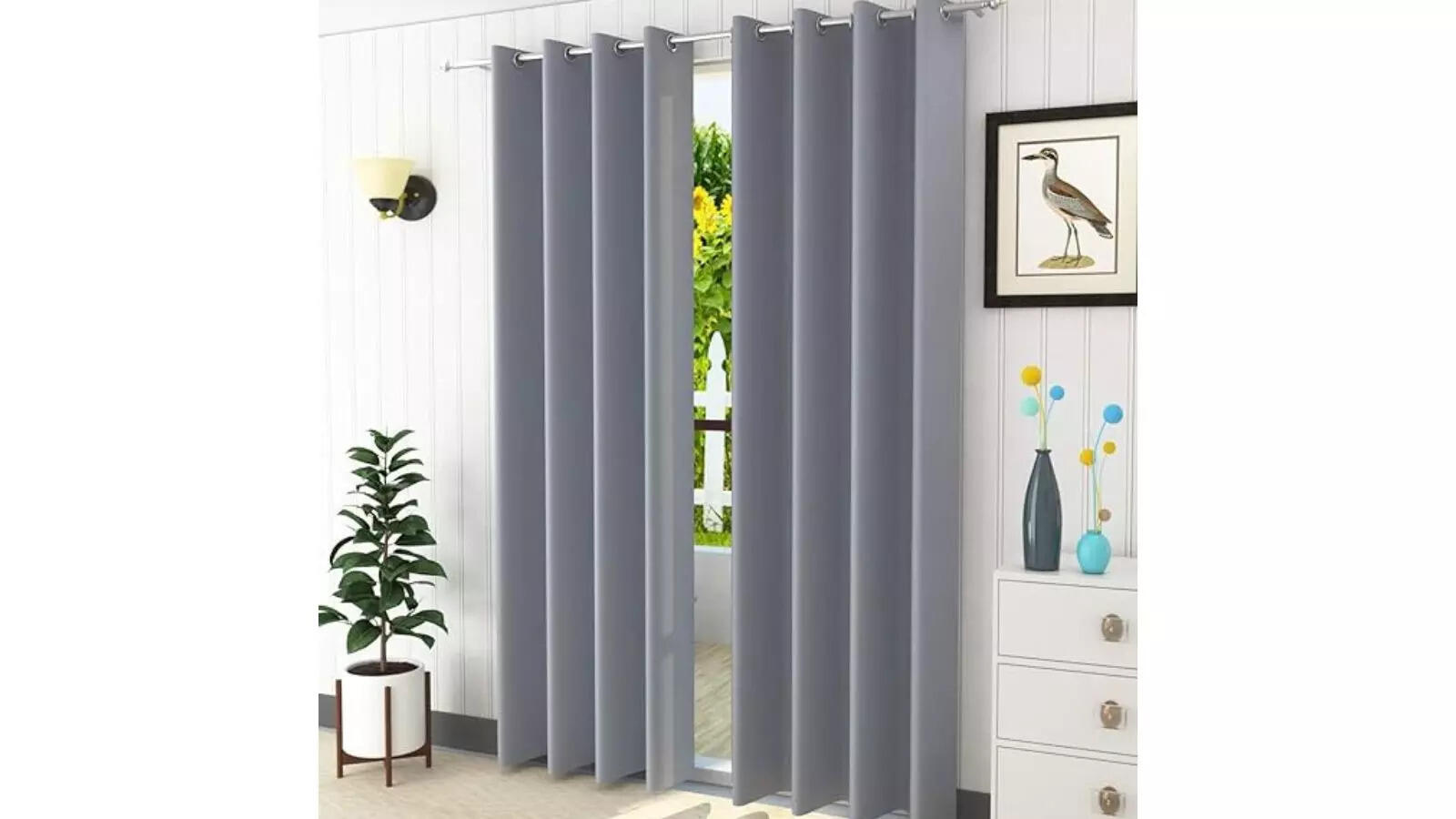 LaVichitra 2 Pieces Premium Blackout Curtains