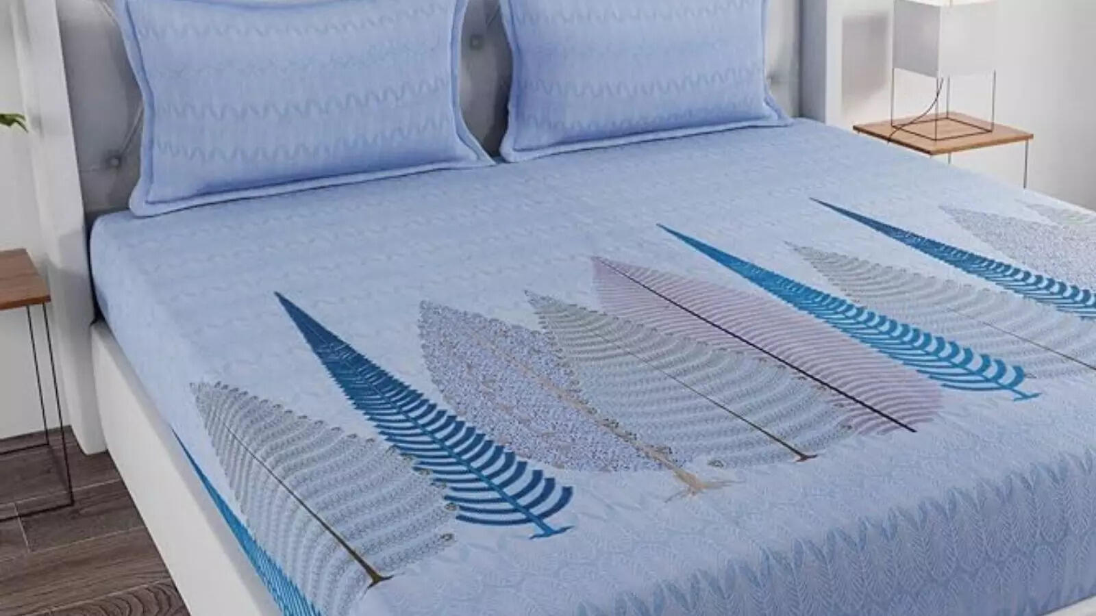 HUESLAND by Ahmedabad King Size Bedsheet 