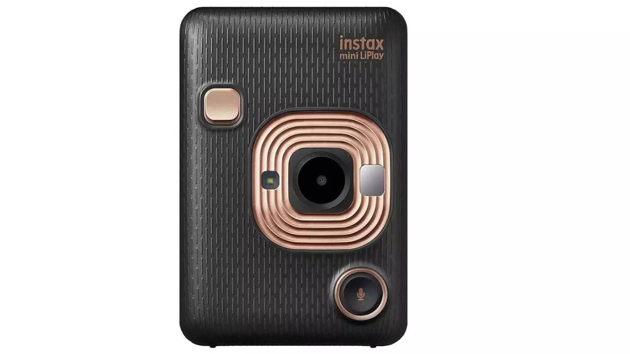 FUJIFILM Instax Mini LiPlay Hybrid Instant Camera (Elegant Black)