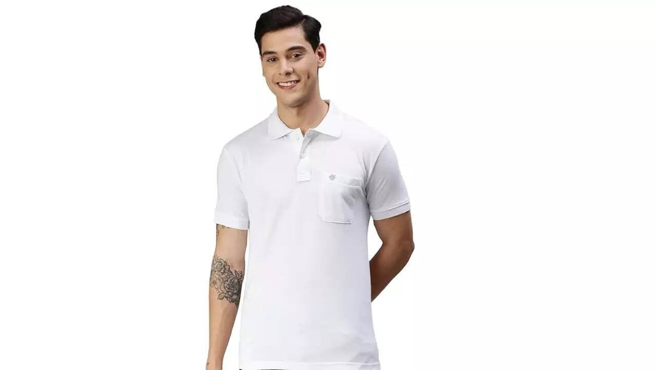 ONN Men's Solid Regular Fit Polo