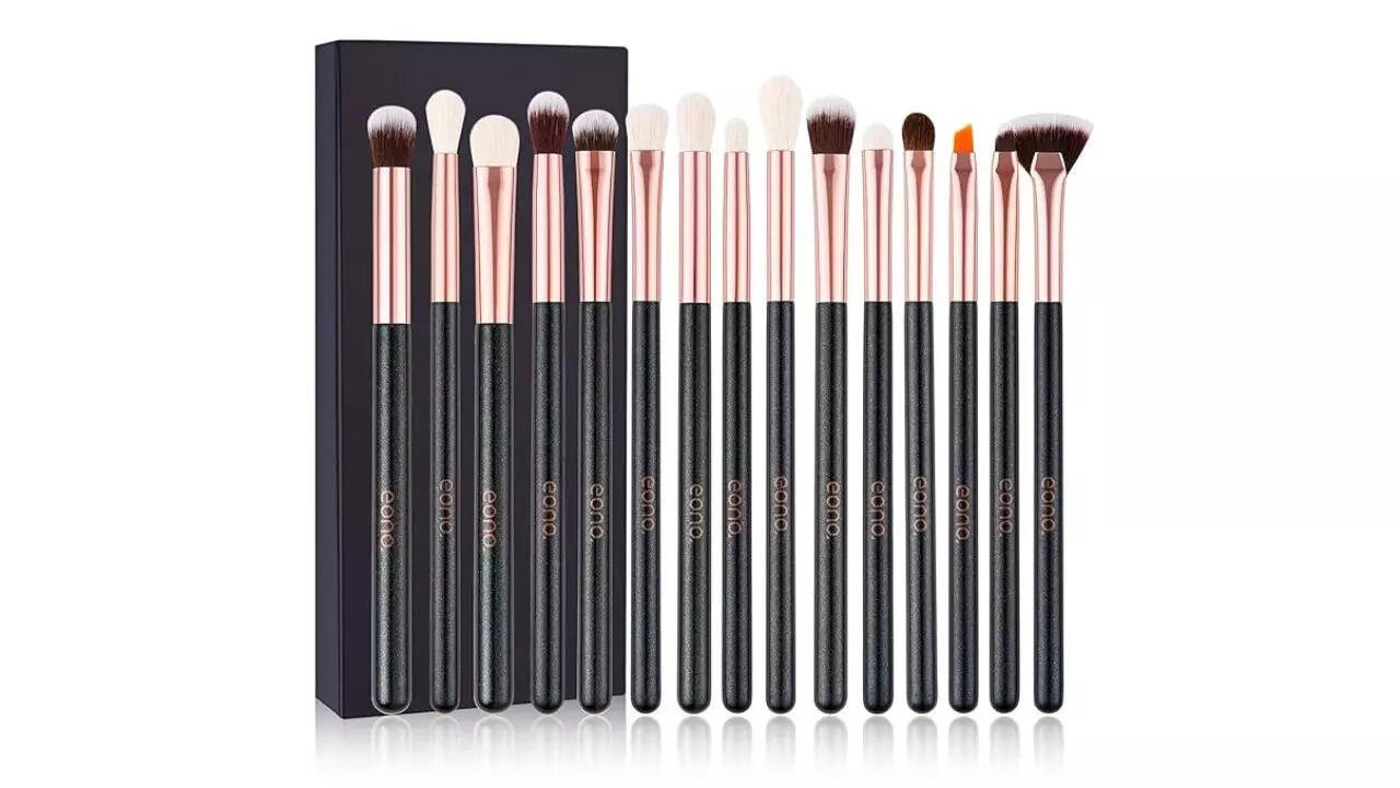 Amazon Brand – Eono Eyeshadow Brushes 15Pcs Professional Eye Makeup Brush Set