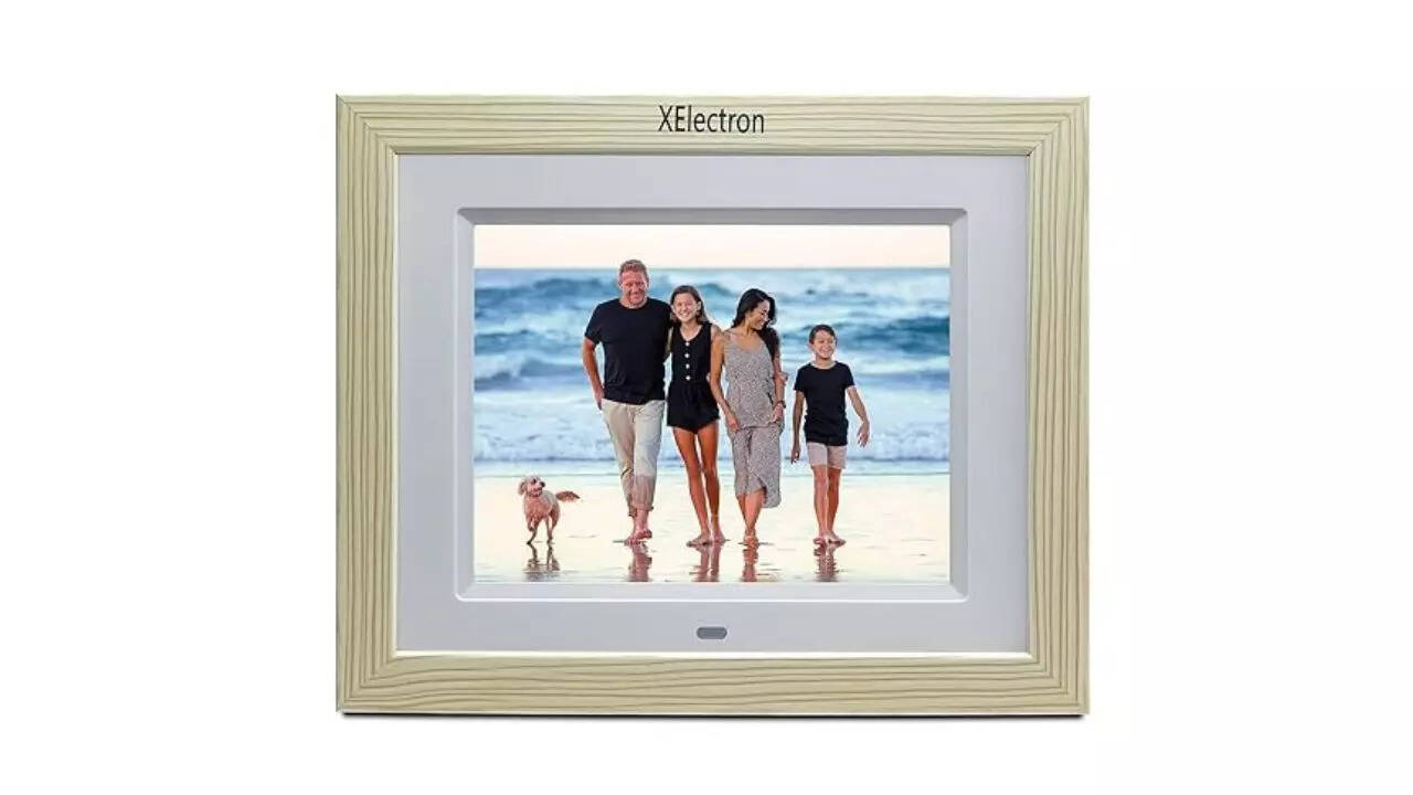 XElectron 8 inch IPS White Wood Digital Photo Frame