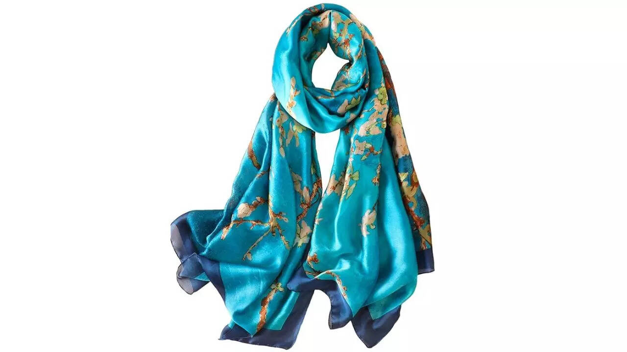 NUWEERIR Womens 100% Large Mulberry Silk Scarf