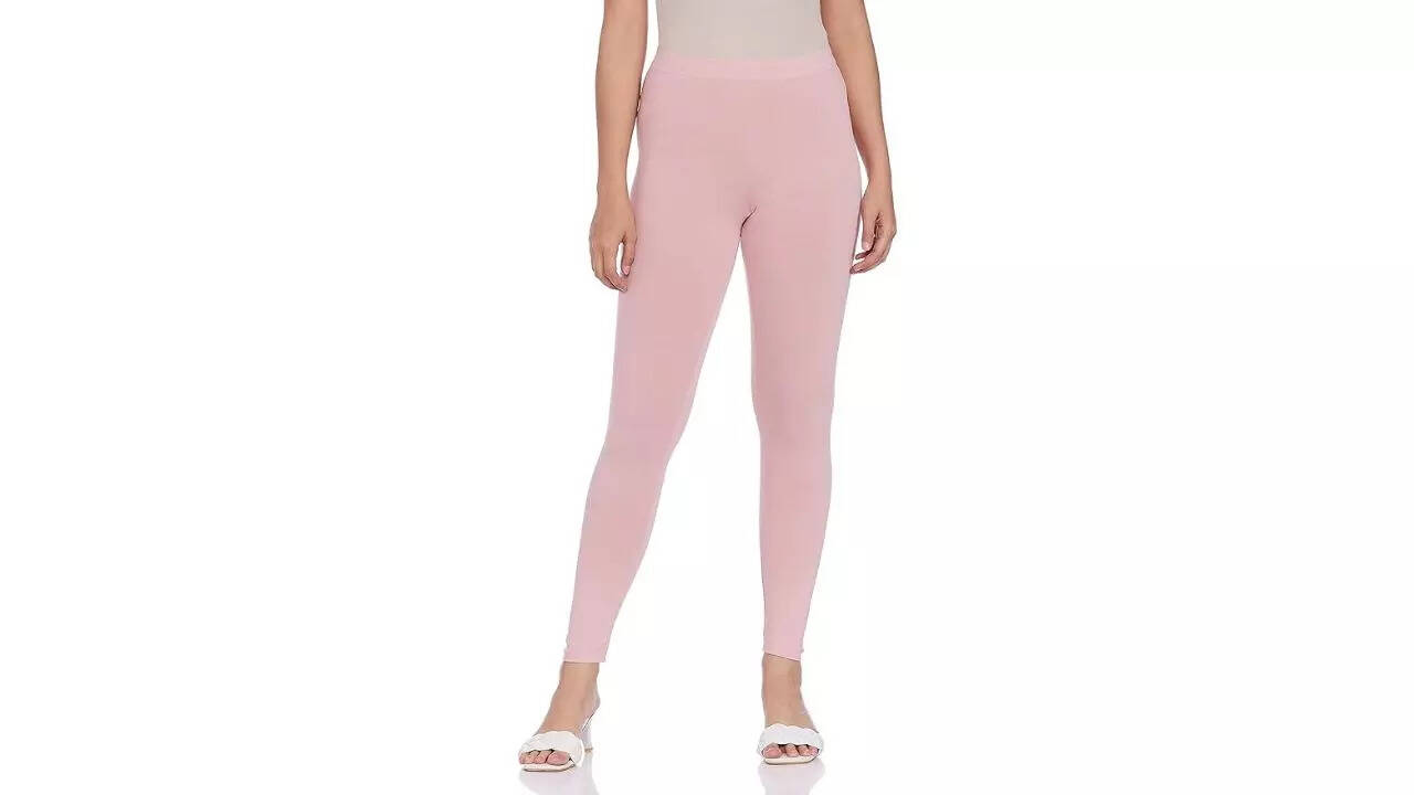 GO COLORS Women Mid Rise Cropped Length Legging