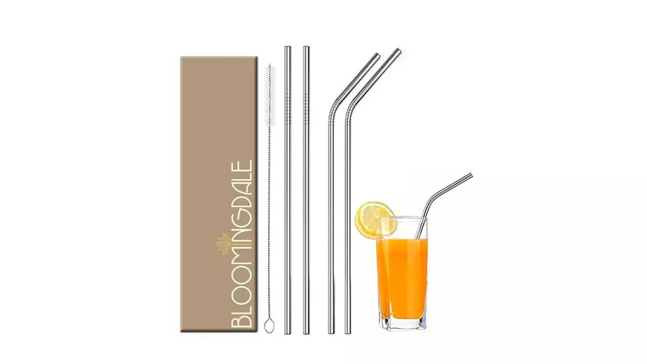 Bloomingdale Straw with Cleaning Brush