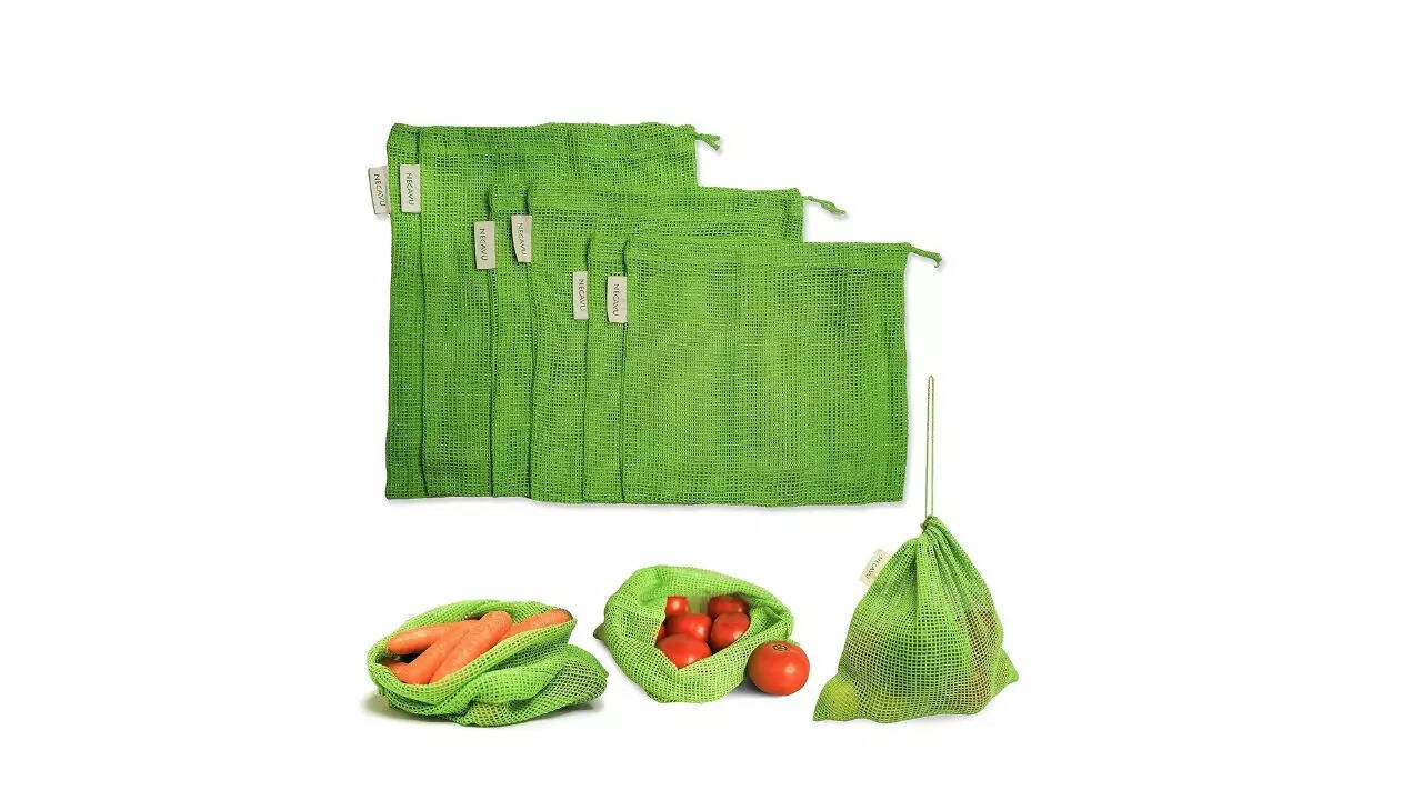 Necavu 100% cotton set of 6 fridge bag