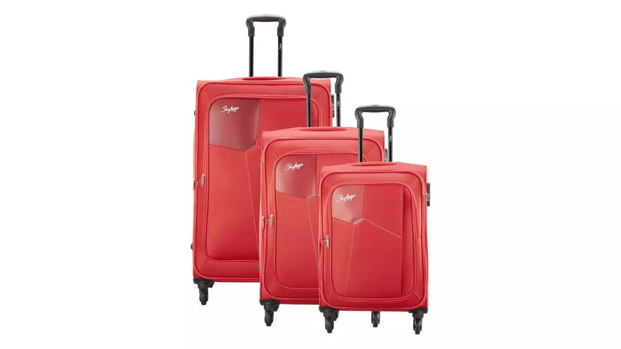 Skybags Rubik Red Set of 3 Suitcase