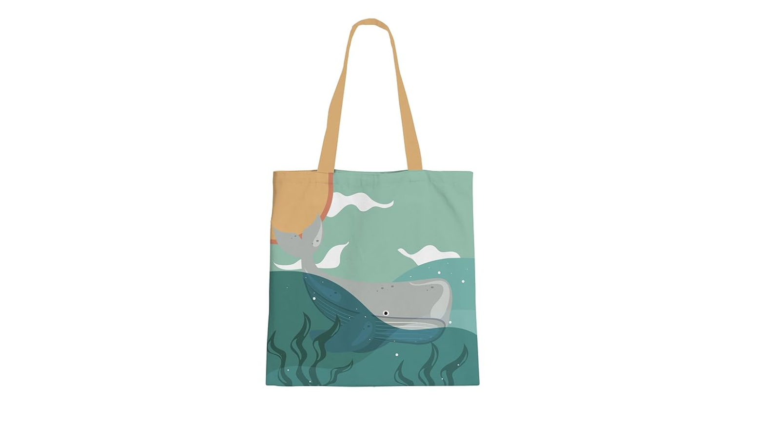 The Purple Tree Ocean Theme Tote Bags 