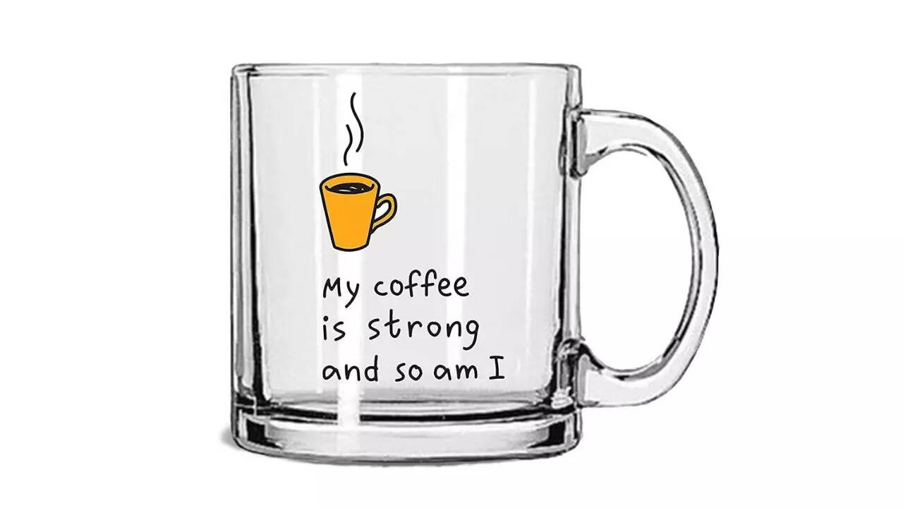V Kraft Transparent Coffee Mug