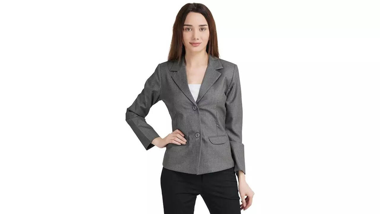 YELLOW PINE Casual Formal Blazer for Women