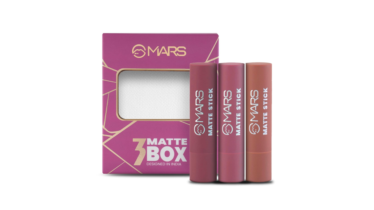 MARS Matte Box Set of 3 Lipsticks for Women