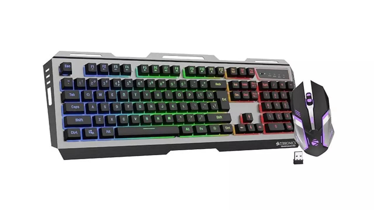 ZEBRONICS New Launch Zeb Transformer Pro - Wireless Gaming Keyboard and Mouse Combo