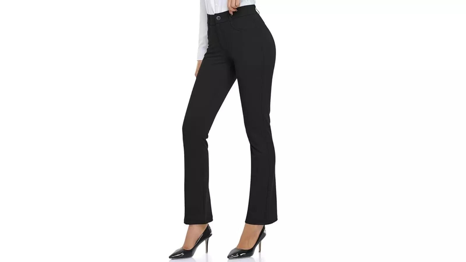 HISKYWIN Women Stretchy Work Pants