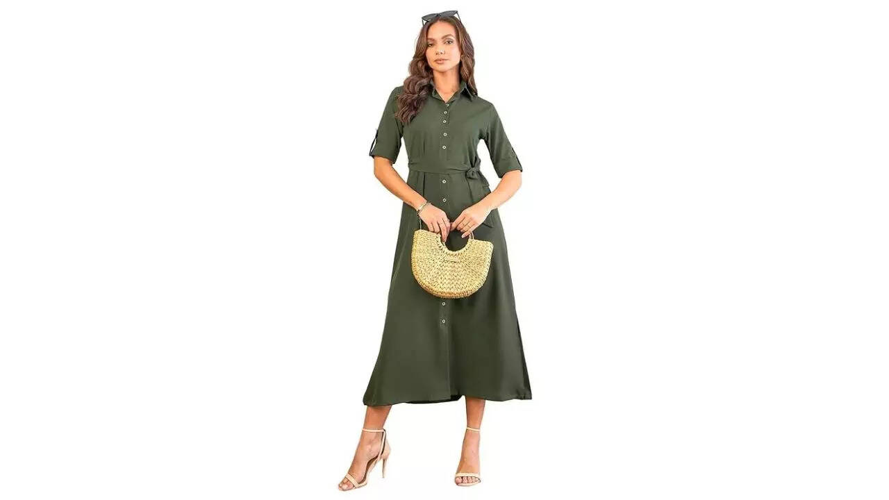 Uptownie Lite Women's Shirt Maxi Dress