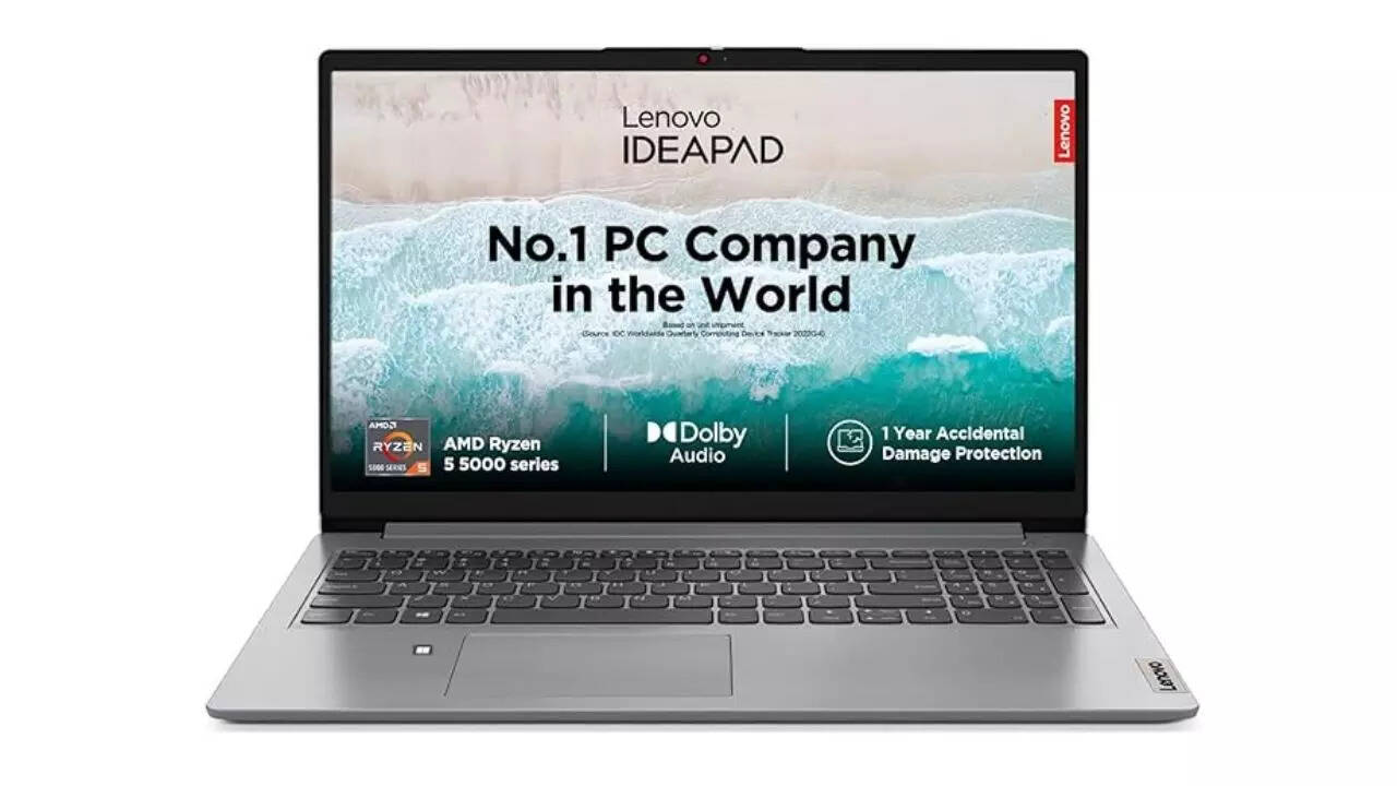 Lenovo IdeaPad 1 AMD Ryzen 5 5500U 15.6" HD Thin and Light Laptop
