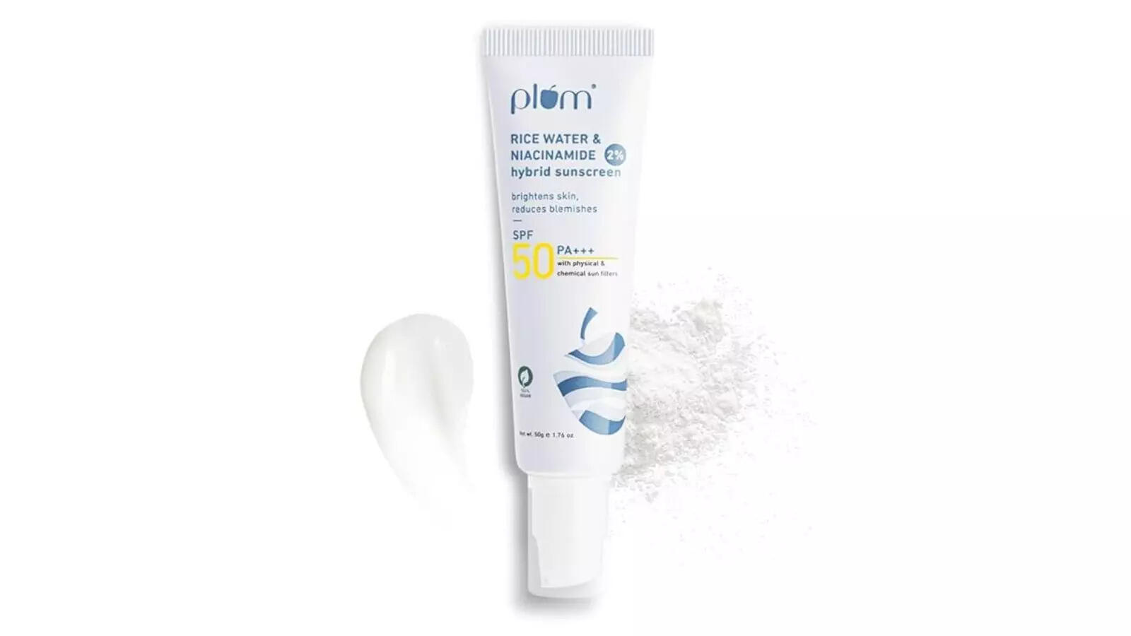 Plum 2% Niacinamide Sunscreen SPF 50 PA+++ With Rice Water