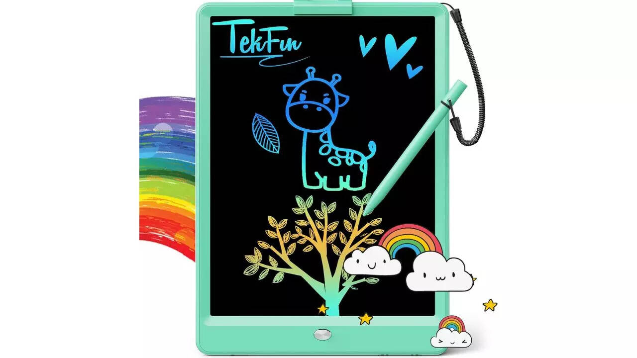 TEKFUN Toddler Travel Games Doodle Board, 8.5inch LCD Writing Tablet