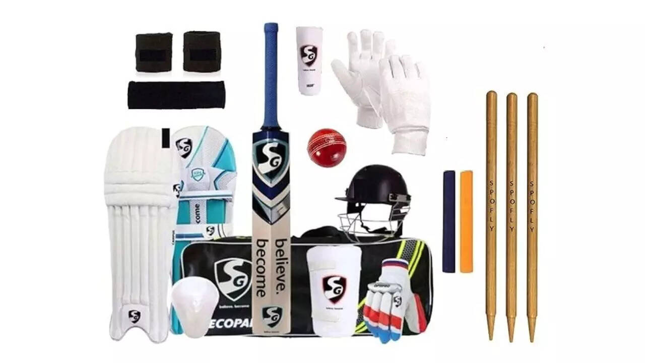 SG Full Cricket Kit Combo with Spofly Brand Stumps