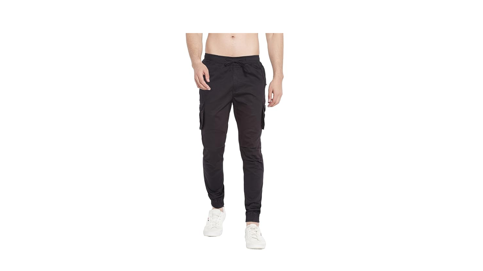 SAPPER Mens Pure Cotton Slim fit Solid Casual Joggers