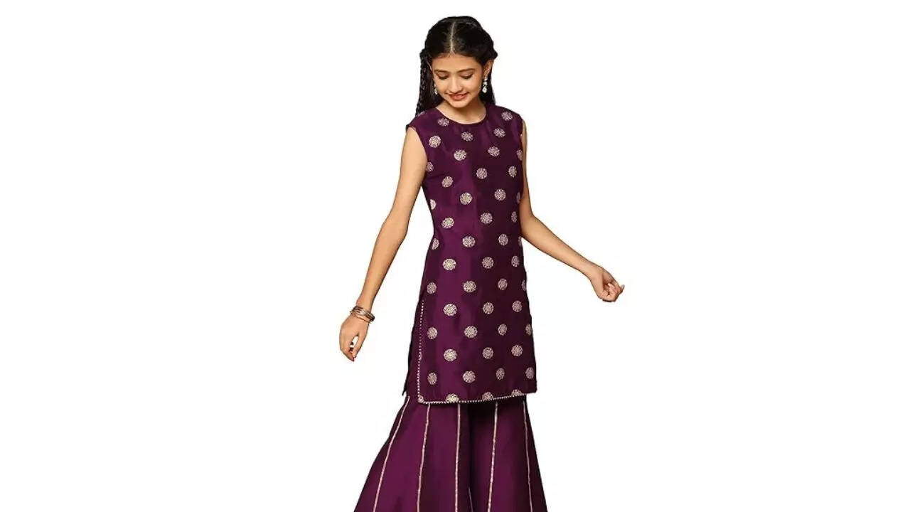 Fashion Dream Girls BSY Chinon Kurta And Bottom Suit Sets