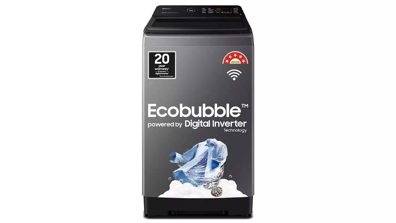 Samsung 9 kg, 5 star, Eco Bubble Technology Fully-Automatic Top Load Washing Machine