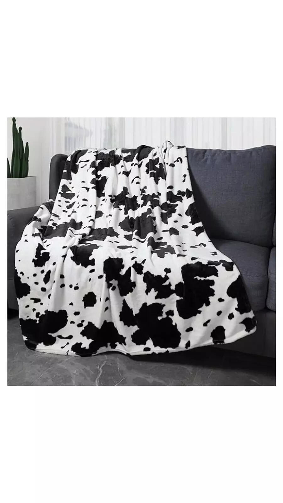 Cow Blankets and Throws for Sofa 