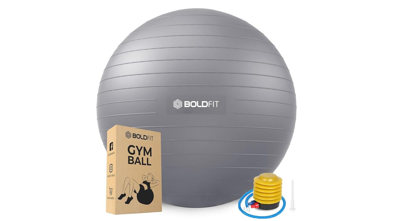 Boldfit Gym Ball For Exercise Anti Burst Ball