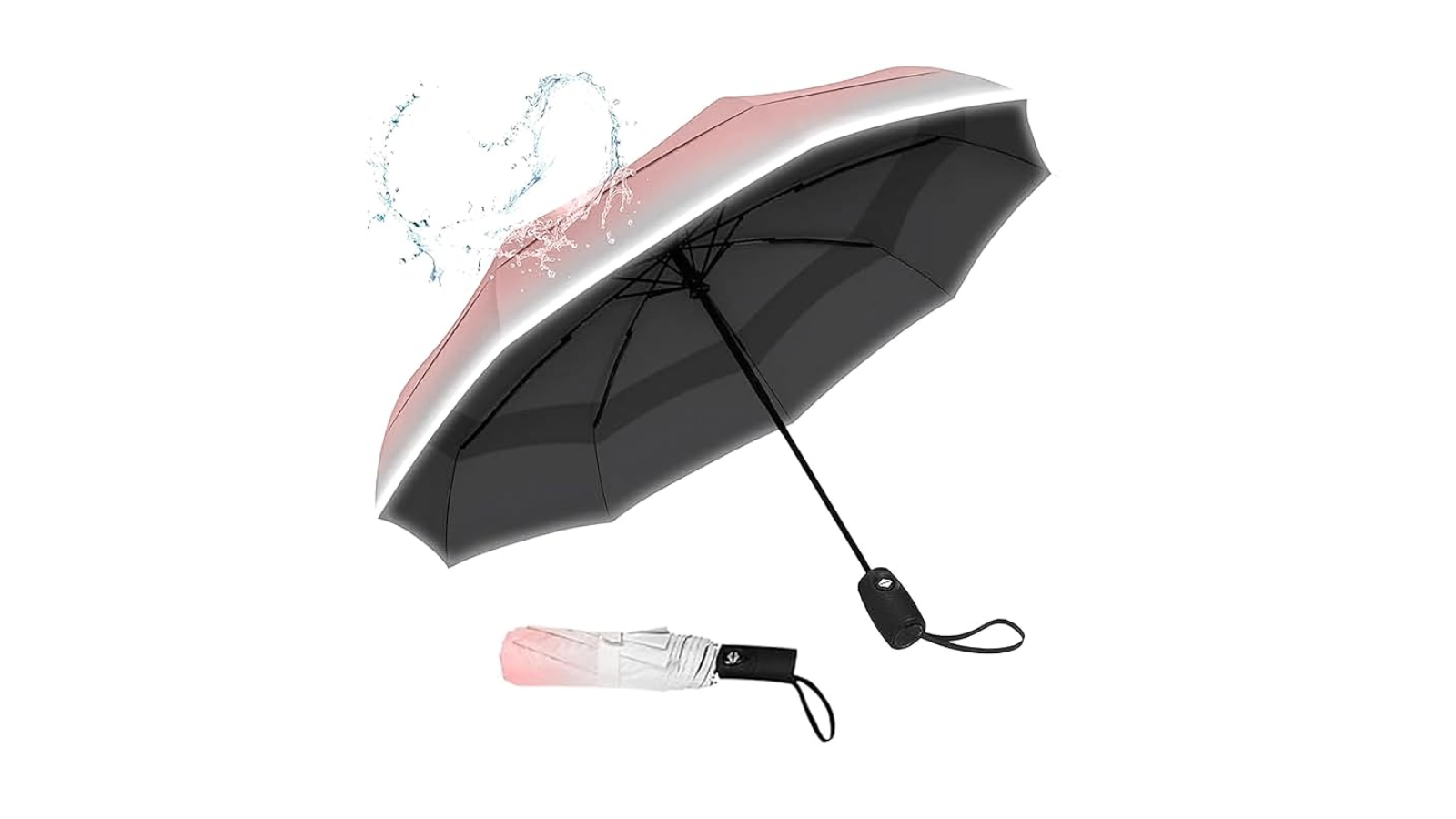 HEMOVIA Automatic Folding UV Umbrella for Women 