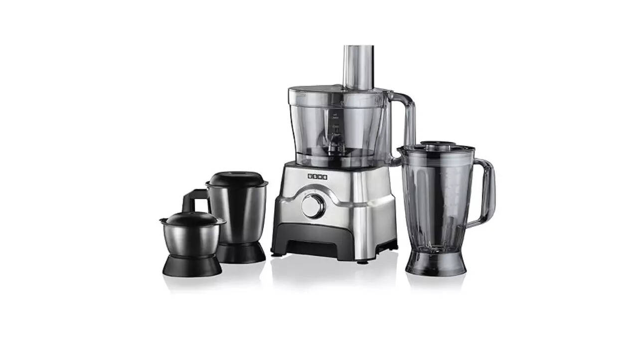 Usha FP 3811 Food Processor 1000 Watts Copper Motor with 13 Accessories