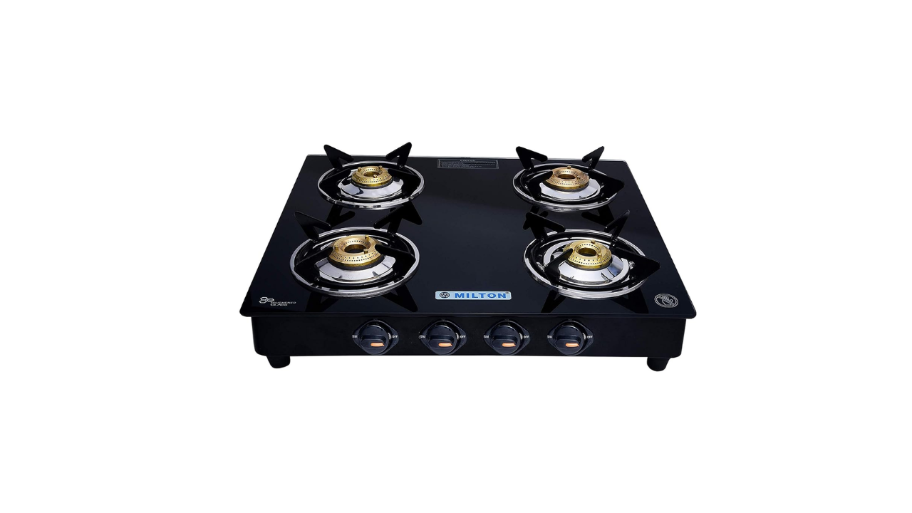 MILTON Premium 4 Burner Black