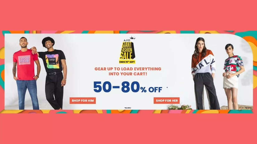Ajio Giant Fashion Sale Get the best brands at 50 - 90 off