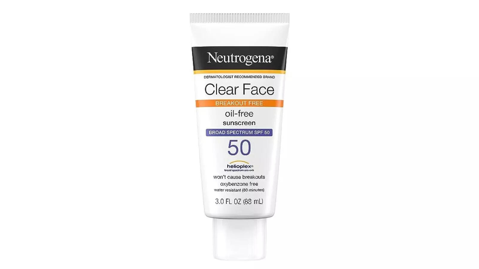 Neutrogena Clear Face Liquid Lotion Sunscreen for Acne-Prone Skin