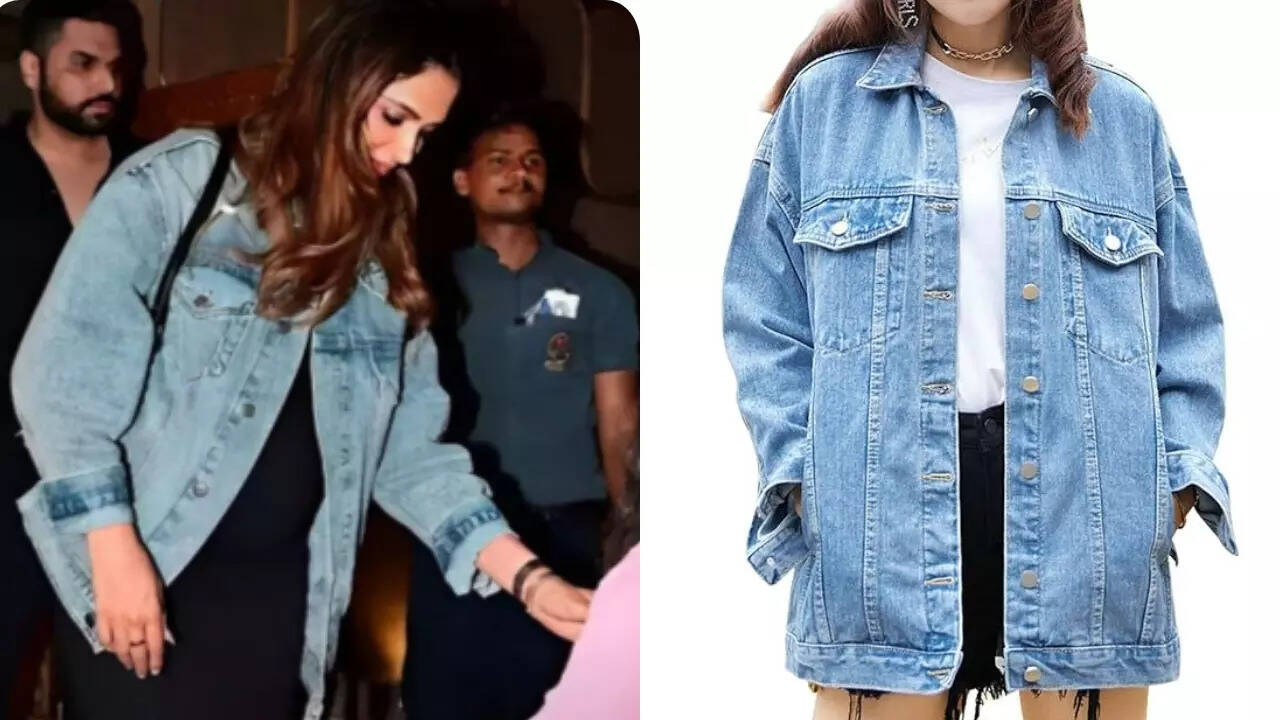 Effortless Maternity Glow Deepika Padukone Radiates in Baggy Denim Jacket 