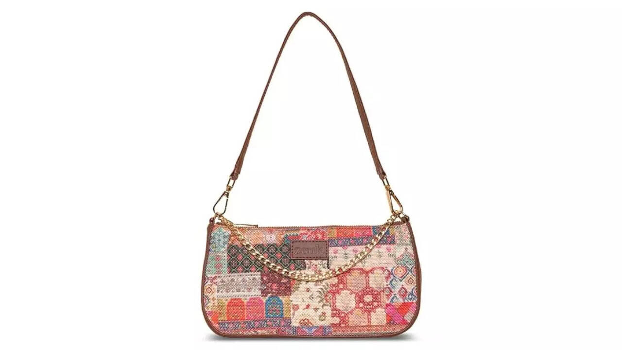 ZOUK Printed Women's Handcrafted Vegan Leather Mini Shoulder Bag