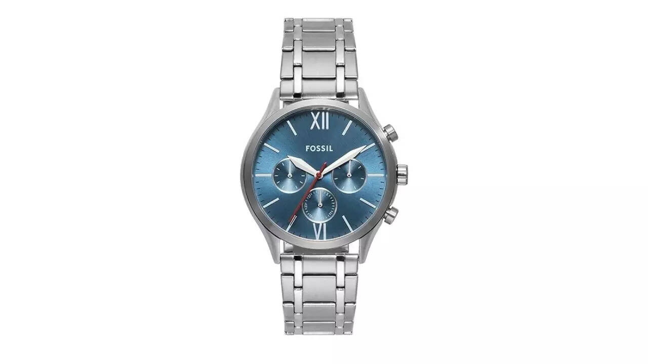 Fossil Analog Blue Dial Mens Watch-BQ2859 