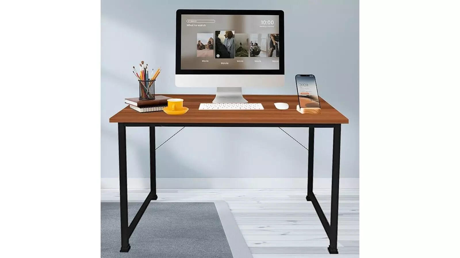La Henk Multipurpose Finish Office Table For Office Work Study Table
