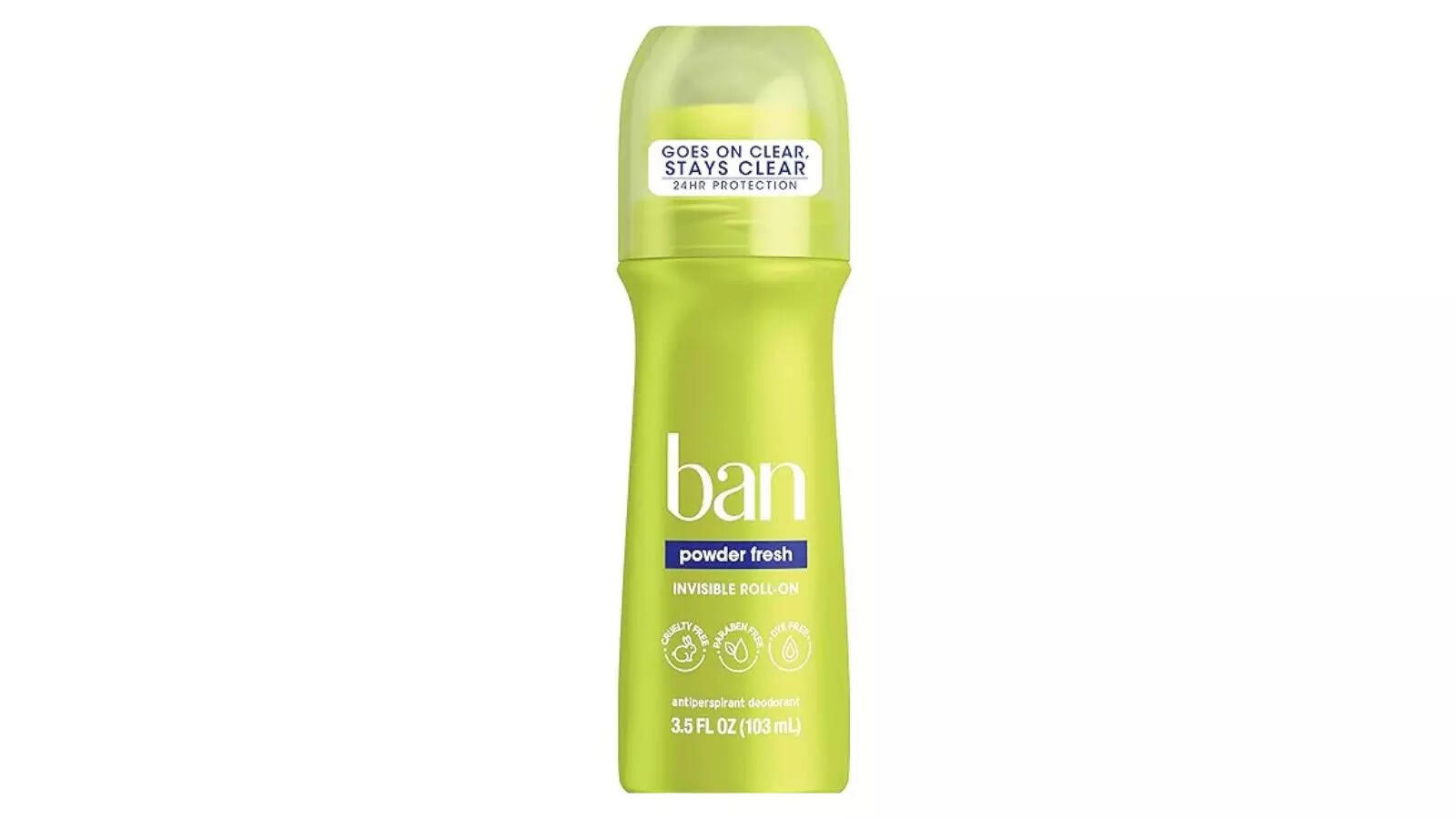 Ban Roll - On Anti - Perspirant & Deodorant, Powder Fresh - 3.5 Oz