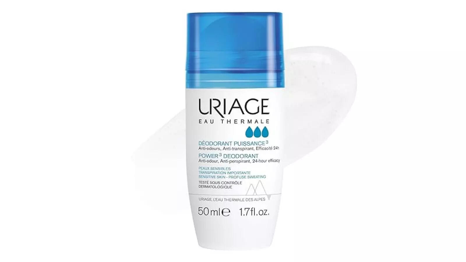 Uriage Unisex Power3 Roll on Fresh Deodorant Roll-On, Pack Of 1