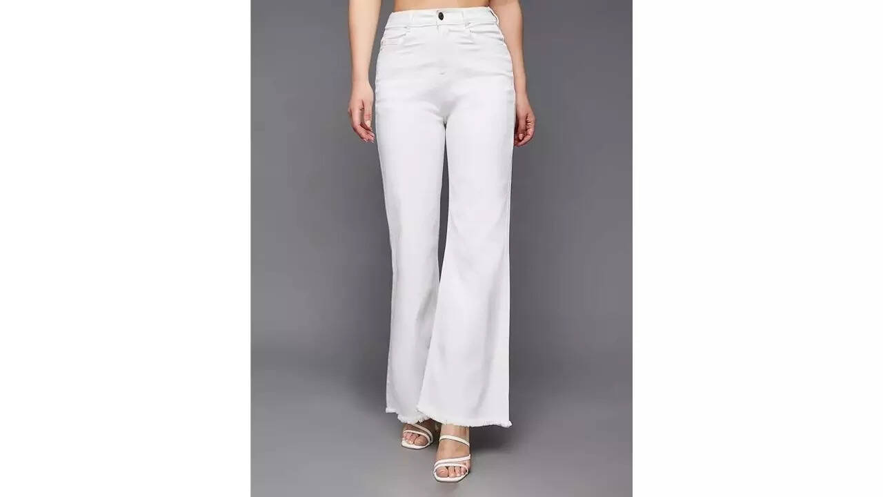 Miss Chase Womens Boot Cut High-Waist Jeans For Weekend Brunch 