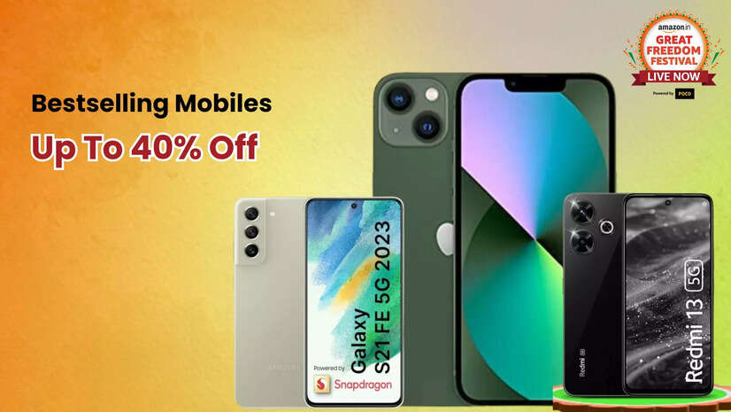 Amazon Great Freedom Festival Sale Upto 40 off on mobiles from iPhone 13 iQoo Neo 9 Pro 5G Redmi 13 to Samsung Phones